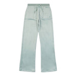 Juicy Couture Pantalone In Velluto Tinta Unita per Bambina JBX6490 VERDE ACQUA JUICY COUTURE 