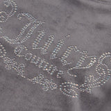 Juicy Couture Felpa Tinta Unita Girocollo con Brillantini per Bambina JBX6496 GRIGIO JUICY COUTURE 