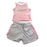 Juicy Couture Completo 2 Pezzi Canotta-Shorts Bicolore per Bambina JBX6509 ROSA JUICY COUTURE 