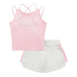 Juicy Couture Completo 2 Pezzi Canotta-Shorts Bicolore per Bambina JBX6509X ROSA JUICY COUTURE 