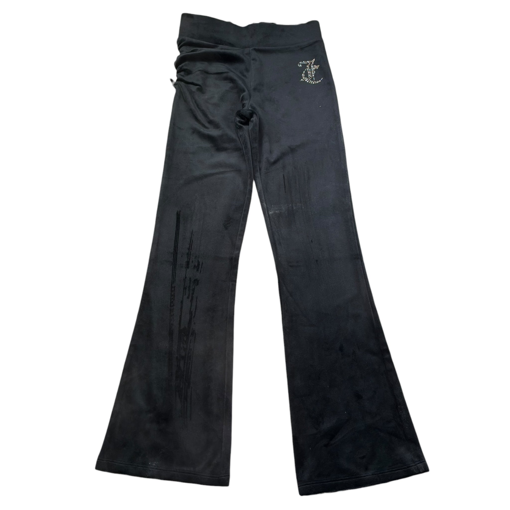 Juicy Couture Leggins In Velluto Tinta Unita per Bambina JBX6515 NERO JUICY COUTURE 