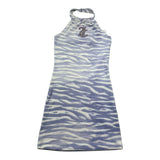 Juicy Couture Abito Bicolore con Fantasia Zebrata per Bambina JBX6523 BIANCO/VIOLA JUICY COUTURE 