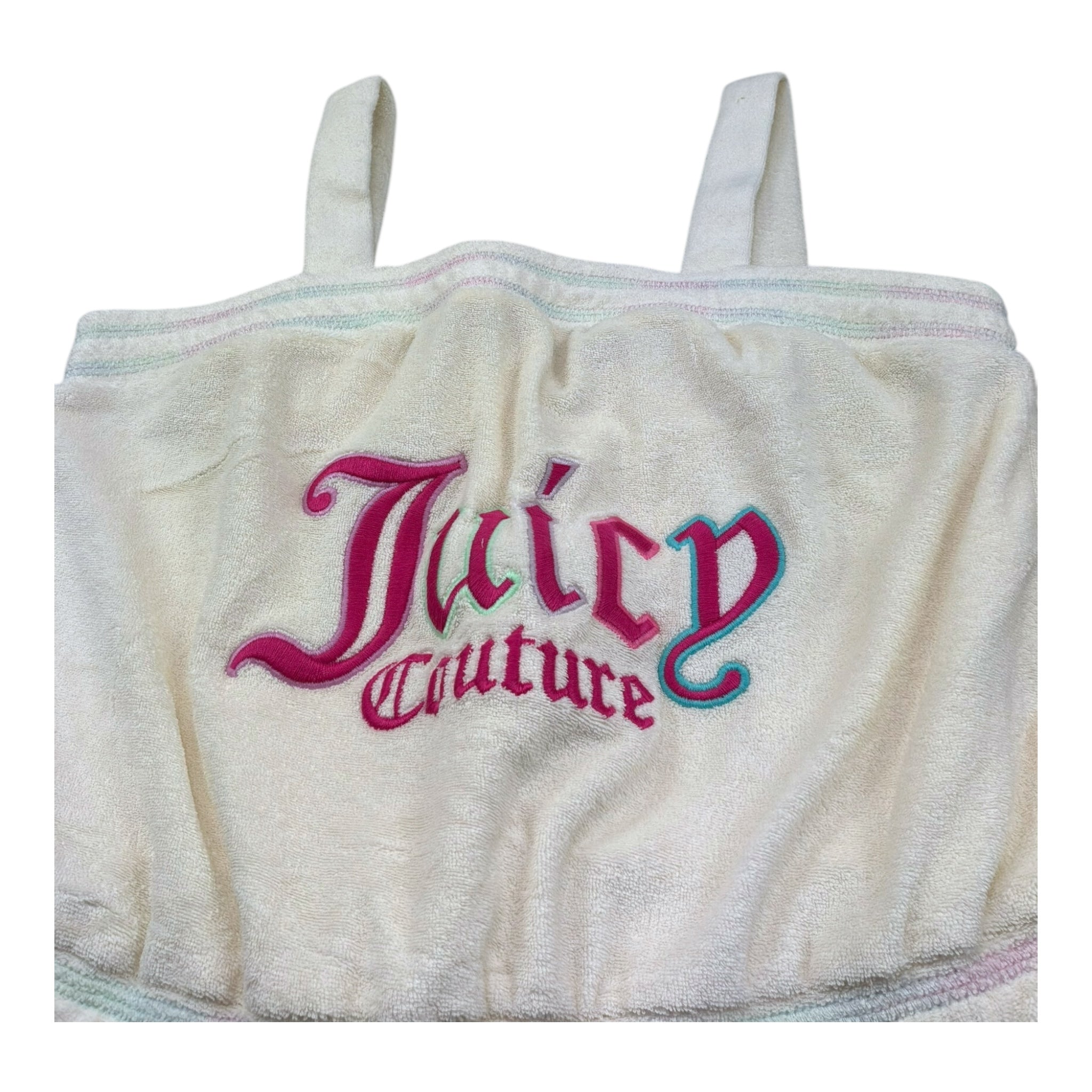 Juicy Couture Tuta Intera Tinta Unita con Stampa per Bambina JBX6526 PANNA JUICY COUTURE 