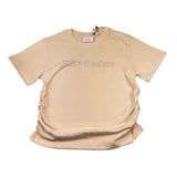 Juicy Couture T-Shirt Girocollo Tinta Unita con Brillantini per Bambina JBX6550 ROSA JUICY COUTURE 