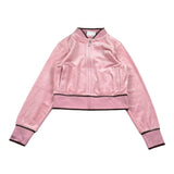 Juicy Couture Felpa Tinta Unita con Zip E Brillantini per Bambina JBX6602 ROSA JUICY COUTURE 