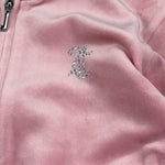 Juicy Couture Felpa Tinta Unita con Zip E Brillantini per Bambina JBX6602 ROSA JUICY COUTURE 