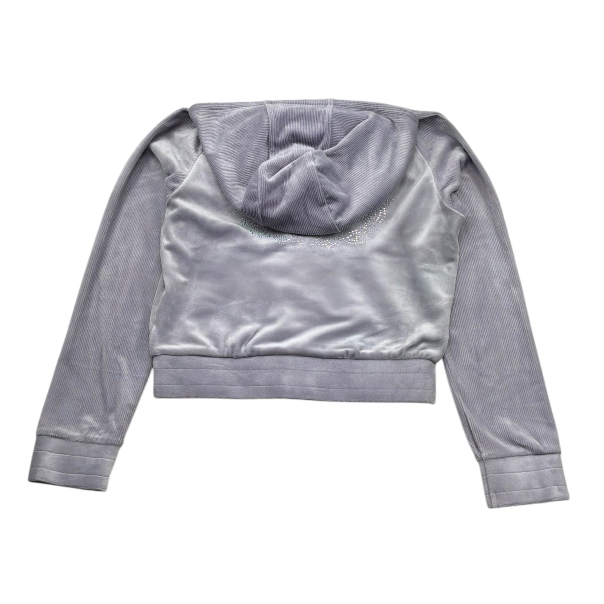 Juicy Couture Felpa Tinta Unita con Zip E Cappuccio per Bambina JBX6604 LILLA JUICY COUTURE 