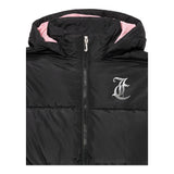 Juicy Couture Giubbino Tinta Unita con Zip E Cappuccio per Bambina JBX6625 NERO JUICY COUTURE 
