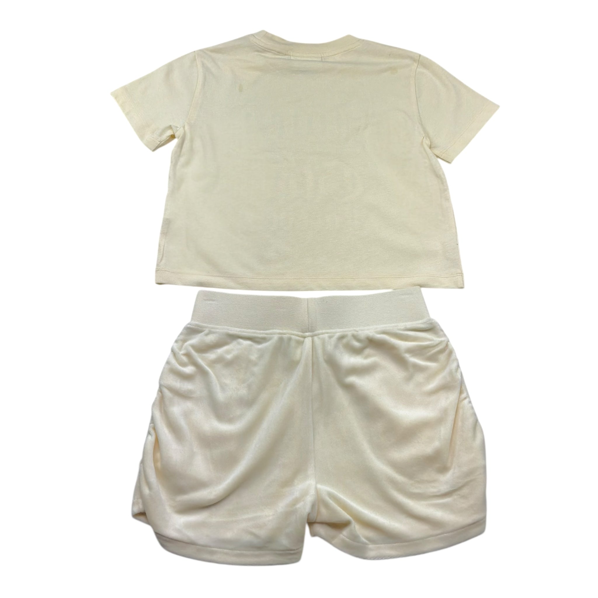 Juicy Couture Completo 2 Pezzi T-Shirt-Short per Bambina JBX6675 GIALLO JUICY COUTURE 