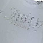 Juicy Couture Completo 2 Pezzi T-Shirt-Short per Bambina JBX6697 BIANCO JUICY COUTURE 