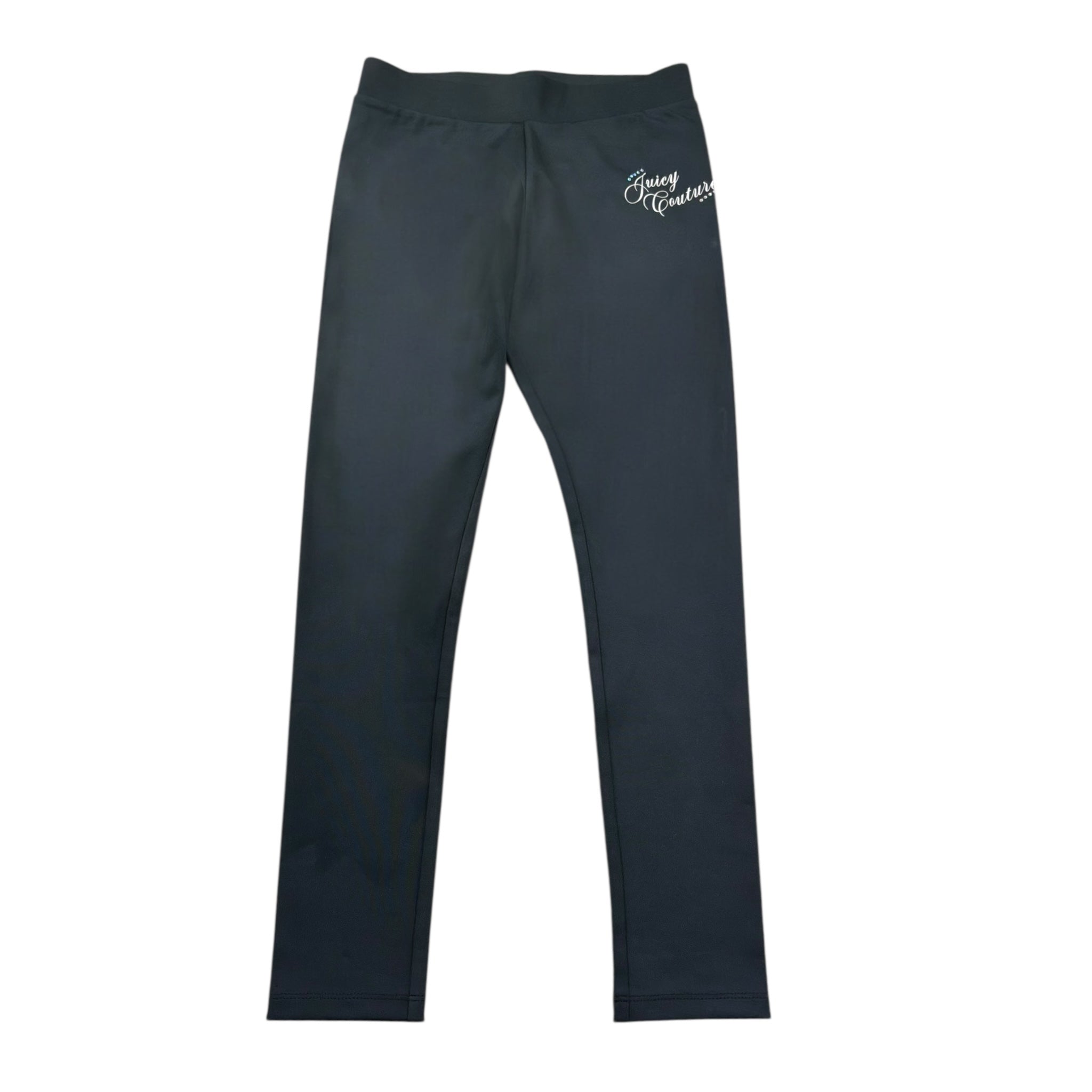 Juicy Couture Leggins Tinta Unita con Stampa per Bambina JBX6778 NERO JUICY COUTURE 