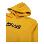 Just Cavalli Felpa Chiusa con Cappuccio Tinta Unita con Stampa per Bambino JBP26011FE GIALLO JUST CAVALLI 