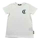 Just Cavalli T-Shirt Girocollo Tinta Unita con Stampa In Contrasto per Bambino JBP26018TS PANNA JUST CAVALLI 