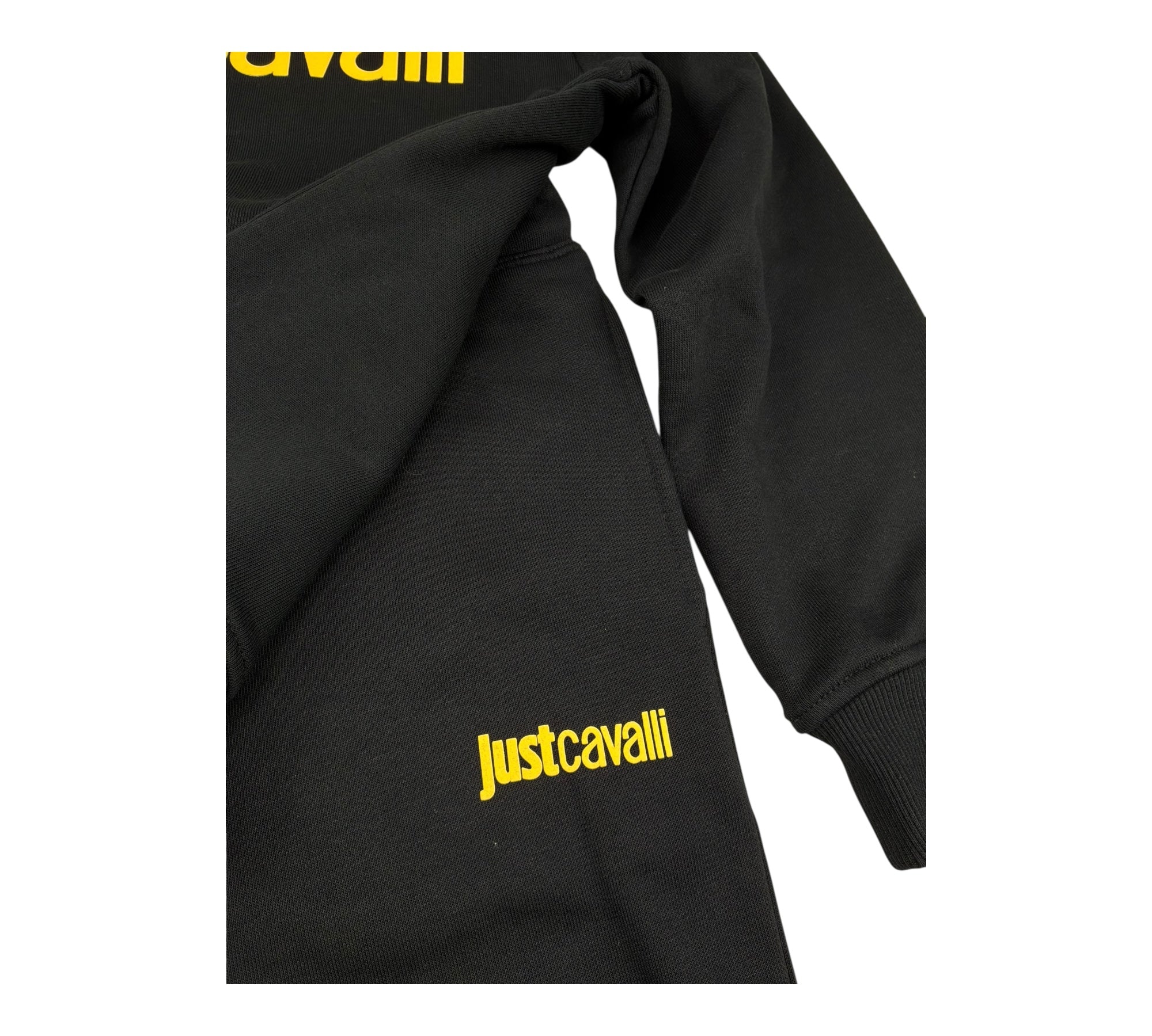 Just Cavalli Completo 2 Pezzi Felpa-Pantalone Tinta Unita per Bambino JBP26022CF NERO JUST CAVALLI 
