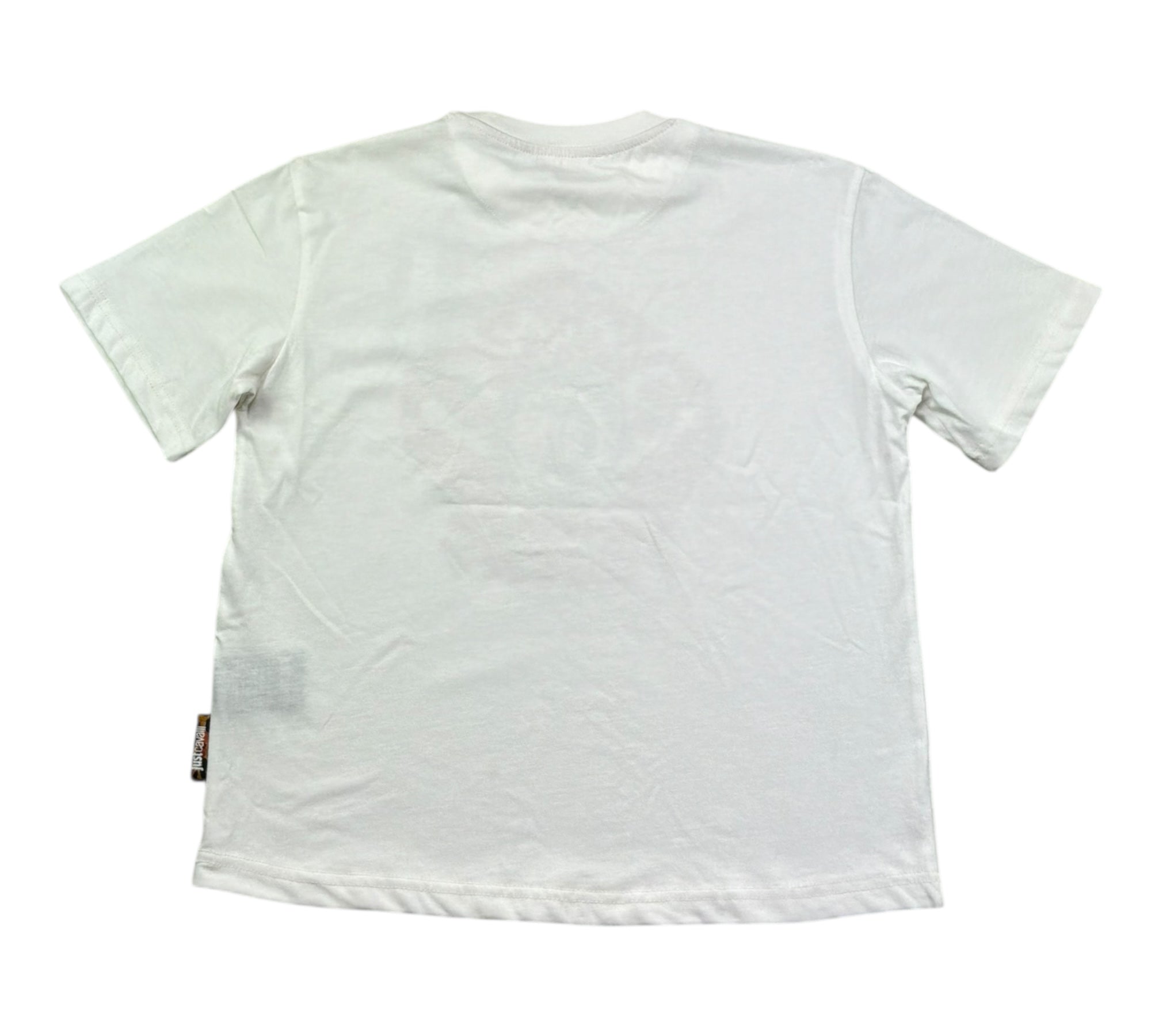 Just Cavalli T-Shirt Girocollo Tinta Unita con Stampa In Contrasto per Bambino JBP26035TS BIANCO JUST CAVALLI 