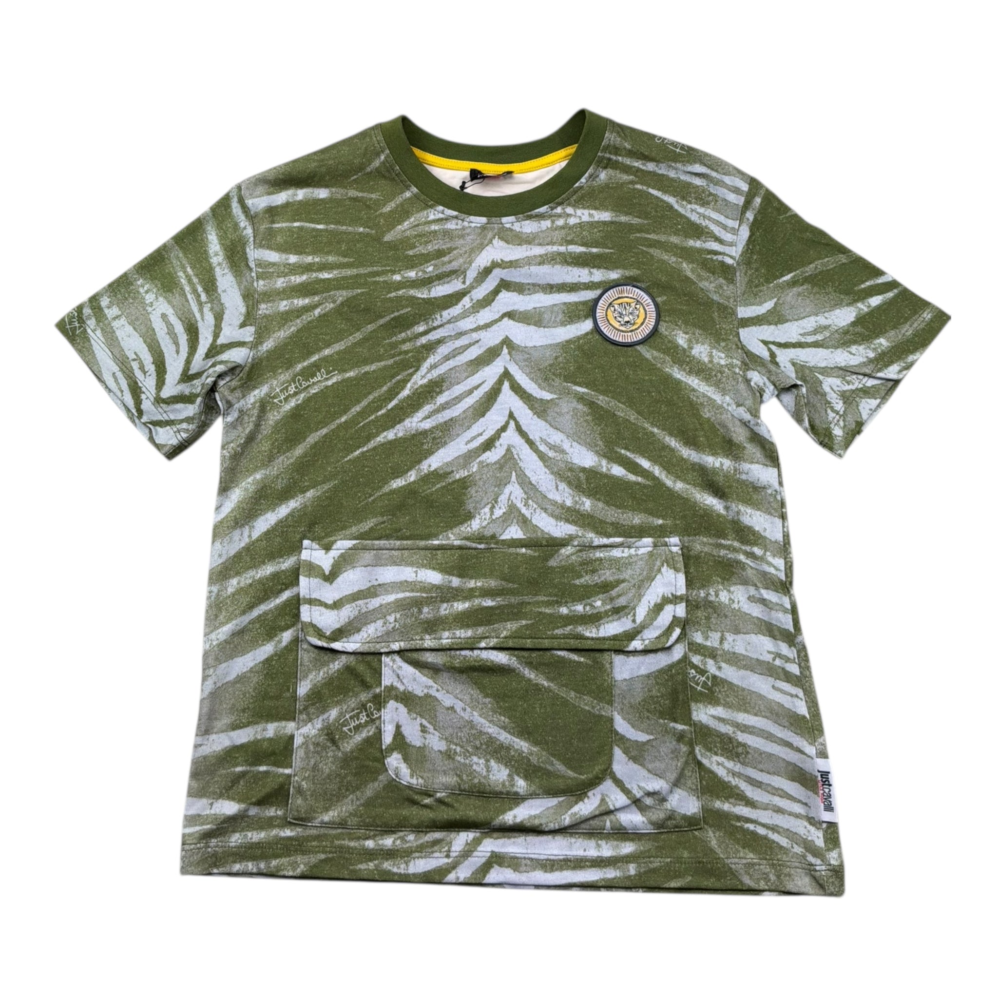 Just Cavalli T-Shirt Girocollo Stampa Fantasia per Bambino JBP26108TS VERDE JUST CAVALLI 
