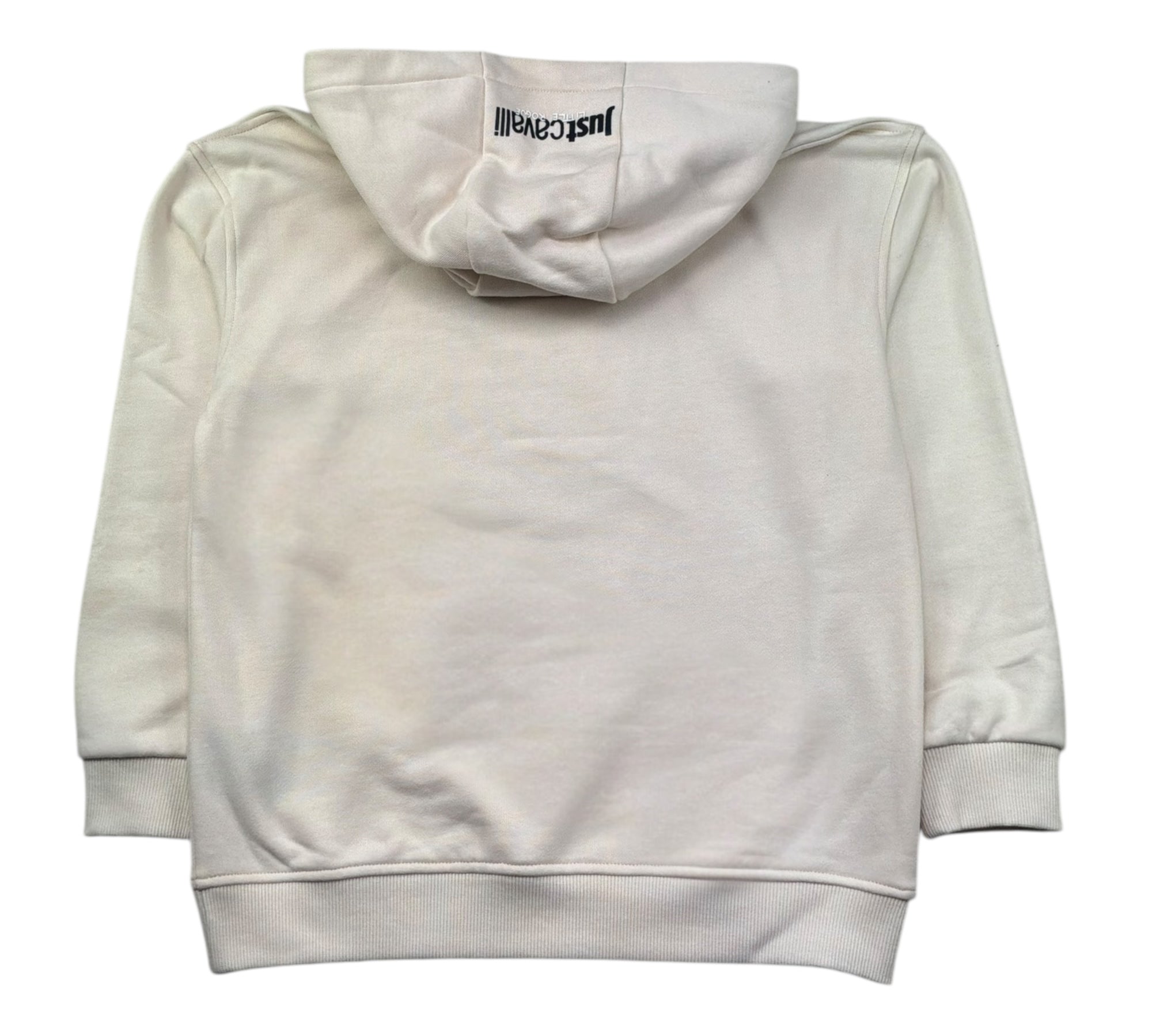 Just Cavalli Felpa Chiusa con Cappuccio Tinta Unita per Bambino JBP26115FE PANNA JUST CAVALLI 