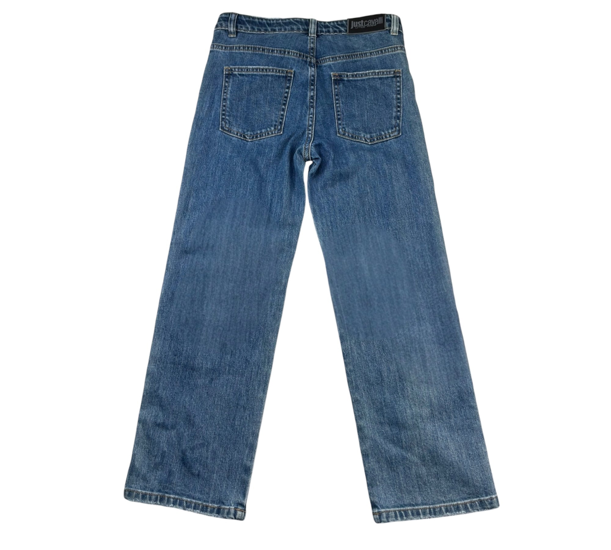 Just Cavalli Jeans Tinta Unita con Girovita Regolabile per Bambino JBP26173JE BLU JUST CAVALLI 