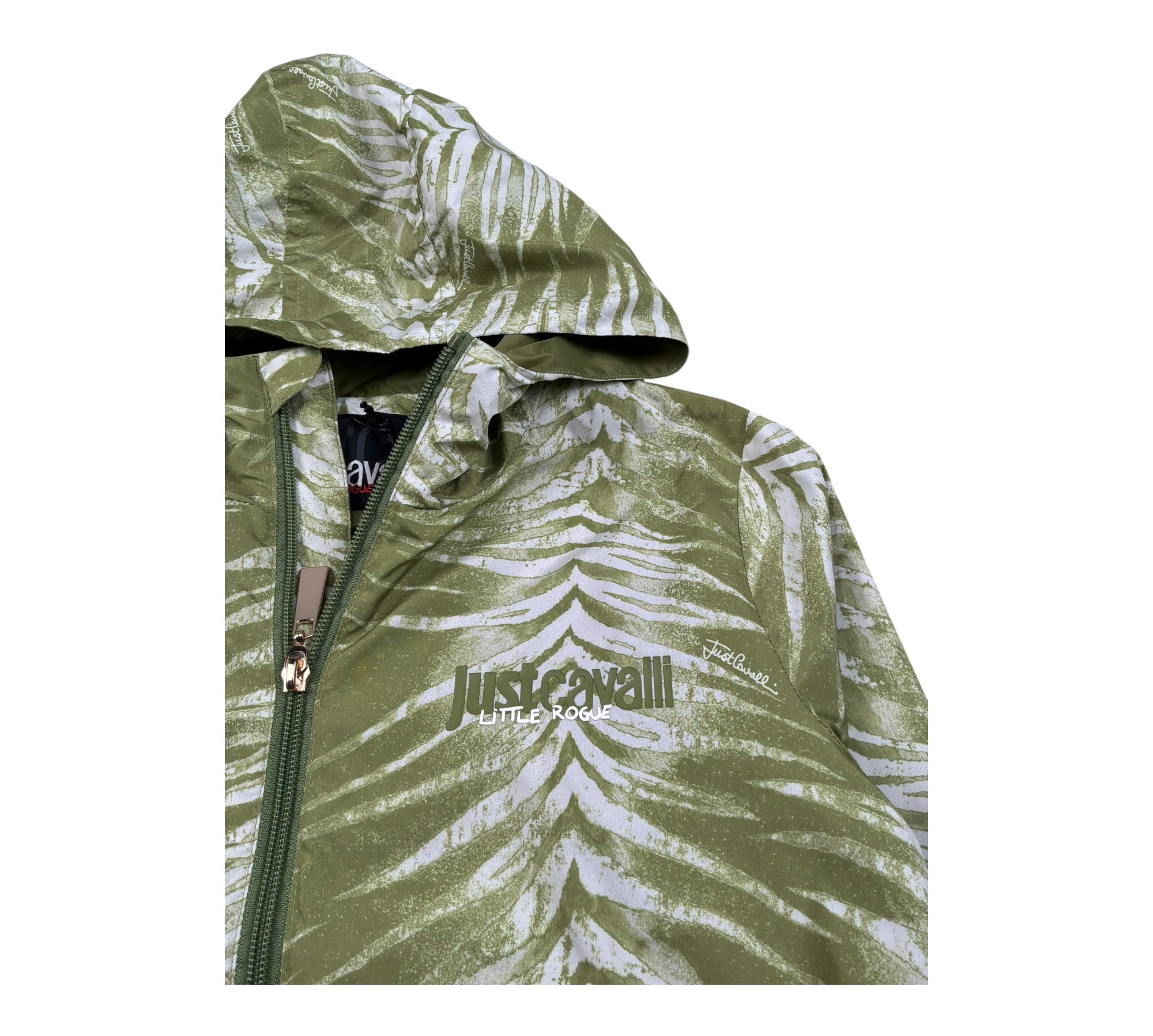 Just Cavalli Giubbino Tinta Unita con Cappuccio per Bambino JBP26182KW VERDE JUST CAVALLI 