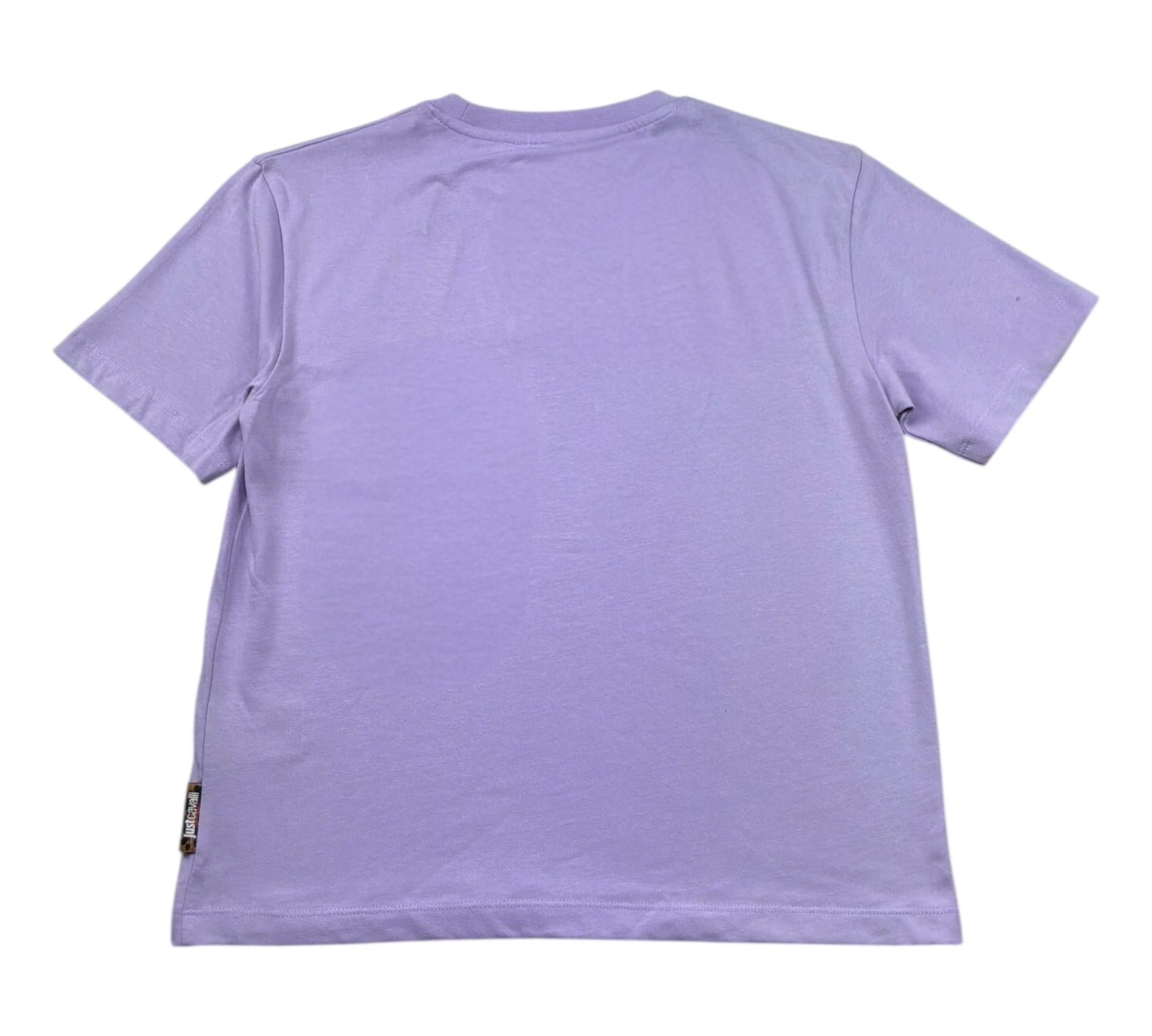Just Cavalli T-Shirt Girocollo Tinta Unita con Stampa Logo per Bambino JGP26027TS LILLA JUST CAVALLI 