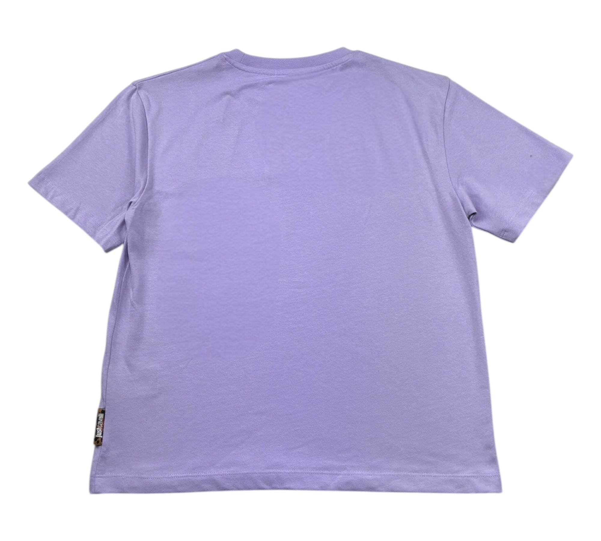 Just Cavalli T-Shirt Girocollo Tinta Unita con Stampa Logo per Bambino JGP26027TS LILLA JUST CAVALLI 