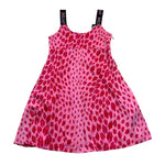Just Cavalli Abito Tinta Unita con Stampe Baci per Bambina JGP26048VE ROSA JUST CAVALLI 