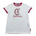 Just Cavalli T-Shirt Girocollo Tinta Unita con Stampe per Bambino JGP26054TS BIANCO JUST CAVALLI 