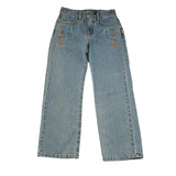 Just Cavalli Jeans Tinta Unita con Girovita Regolabile per Bambina JGP26072JE AZZURRO JUST CAVALLI 