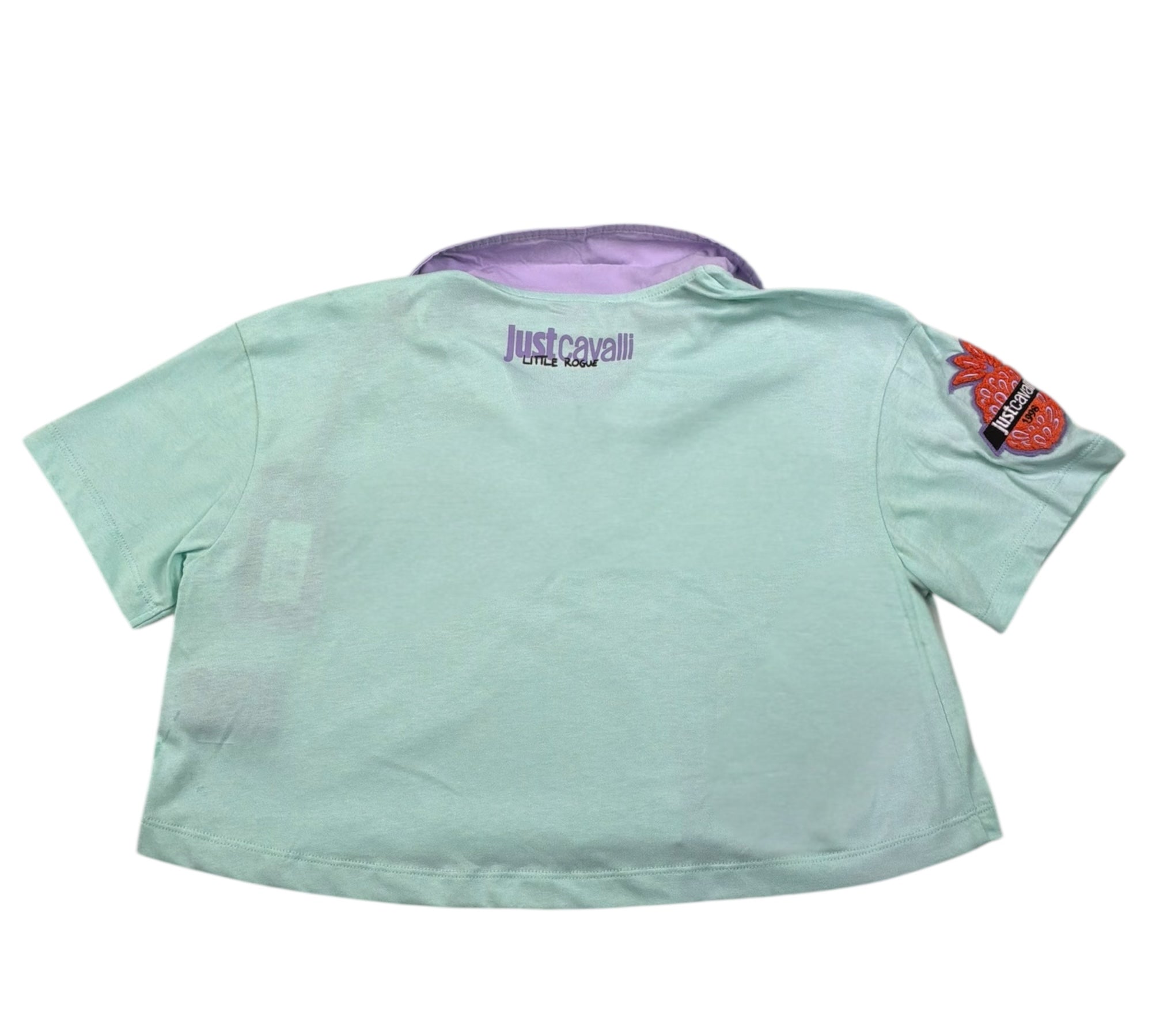 Just Cavalli Polo Mezza Manica Tinta Unita con Colletto per Bambina JGP26077PO VERDE ACQUA JUST CAVALLI 