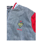 Just Cavalli Giubbino In Denim Tinta Unita con Maniche In Contrasto per Bambino JGP26105GB AZZURRO JUST CAVALLI 
