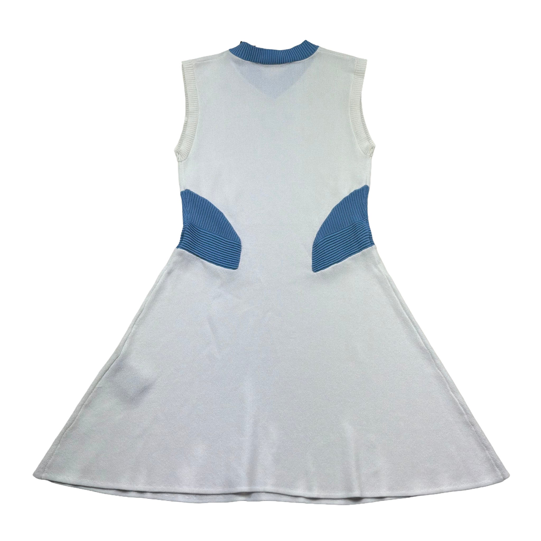 Just Cavalli Abito Giromanica Tinta Unita con Girocollo In Contrasto per Bambina JGP26109VE BIANCO JUST CAVALLI 