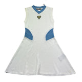 Just Cavalli Abito Giromanica Tinta Unita con Girocollo In Contrasto per Bambina JGP26109VE BIANCO JUST CAVALLI 