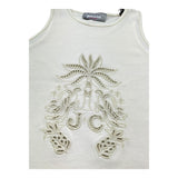 Just Cavalli Canotta Girocollo Tinta Unita con Trafori per Bambina JGP26135CN AVORIO JUST CAVALLI 