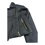 Just Cavalli Chiodo In Ecopelle Tinta Unita per Bambina JGP26167GB NERO JUST CAVALLI 