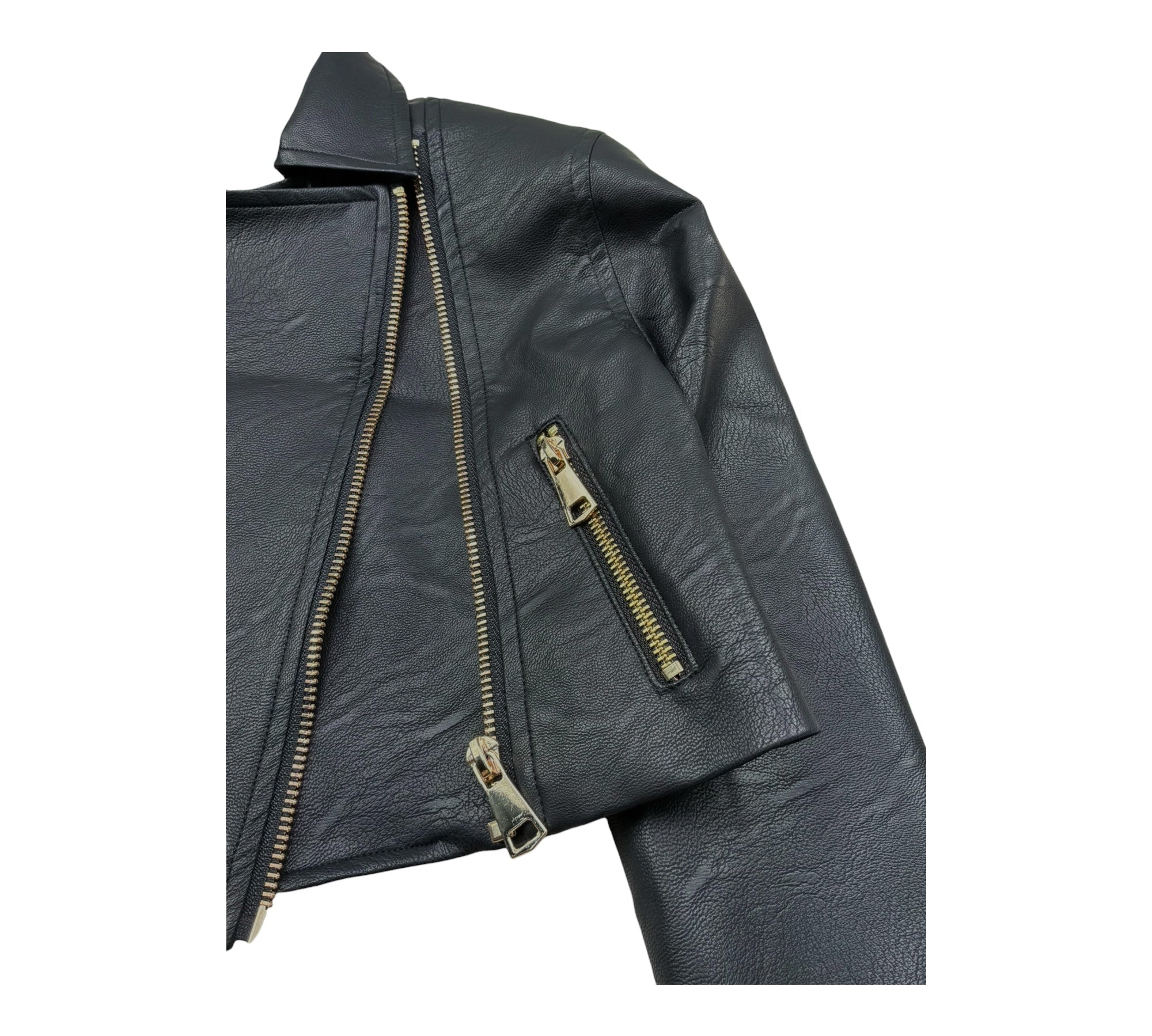 Just Cavalli Chiodo In Ecopelle Tinta Unita per Bambina JGP26167GB NERO JUST CAVALLI 