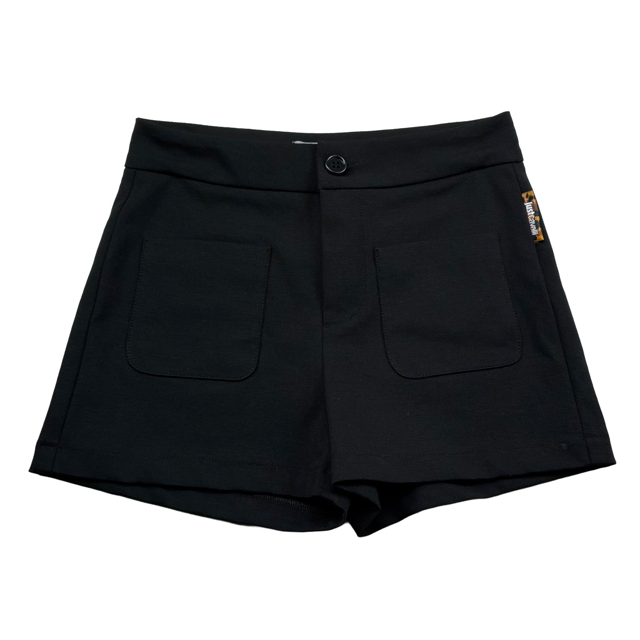 Just Cavalli Short Tinta Unita con Girovita Regolabile per Bambina JGP26190SH NERO JUST CAVALLI 