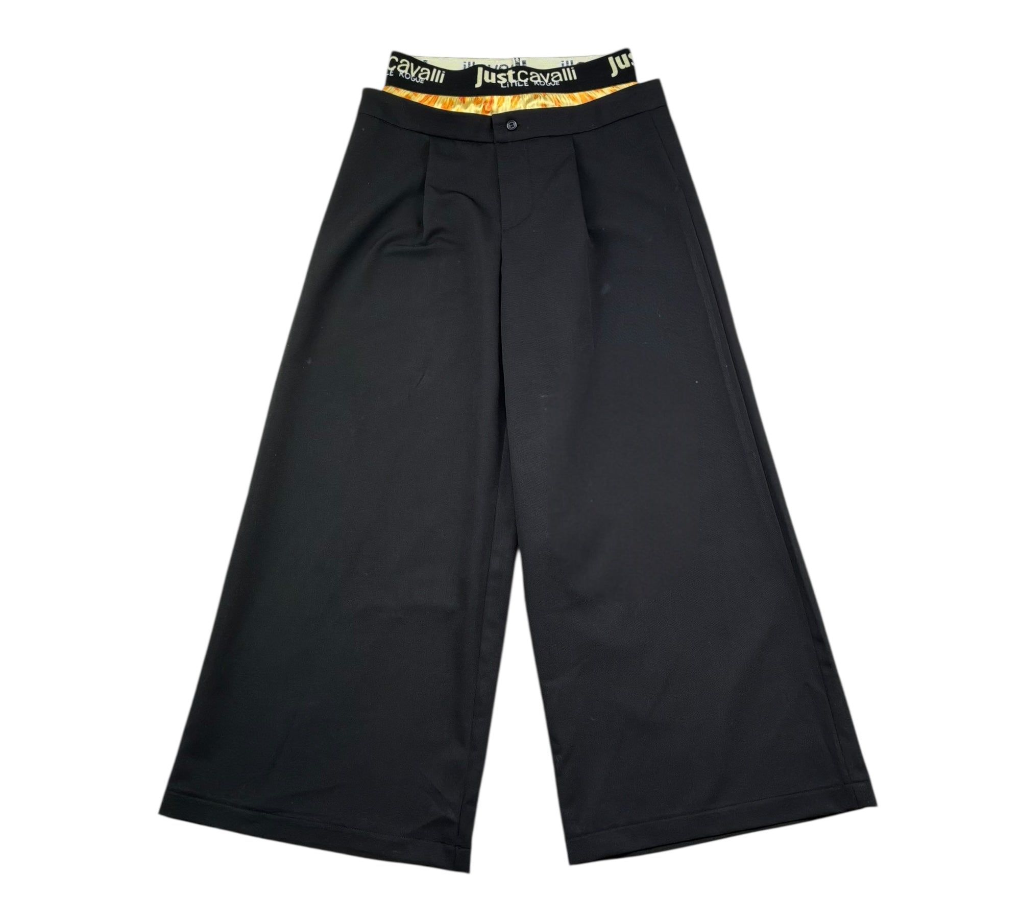 Just Cavalli Pantalone Palazzo Tinta Unita per Bambina JGP26193PA NERO JUST CAVALLI 