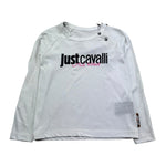 Just Cavalli Shirt Girocollo Tinta Unita con Stampa per Neonata JIP26027TS BIANCO JUST CAVALLI 