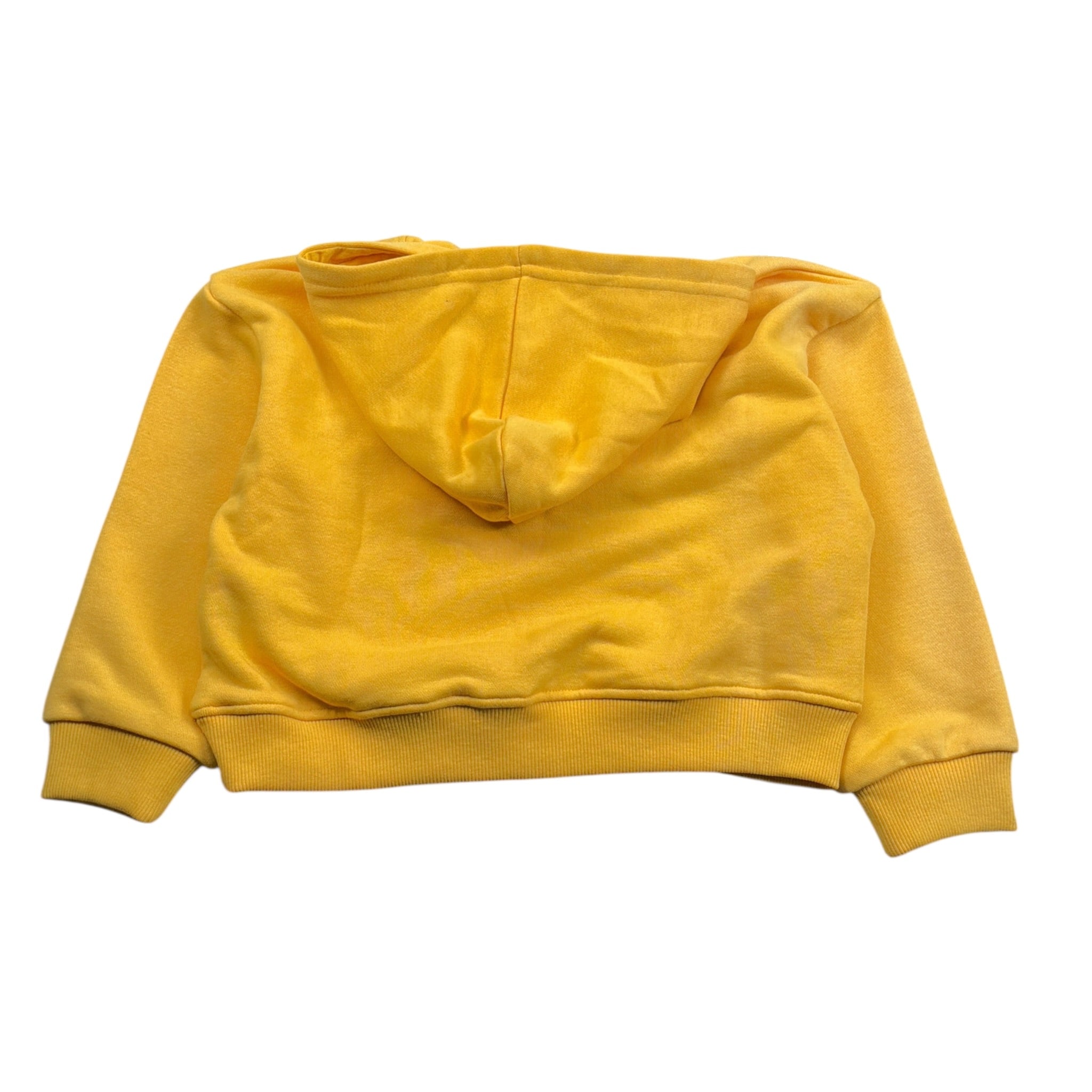 felpa tinta unita con cappuccio e stampa JIP26038FE GIALLO JUST CAVALLI 