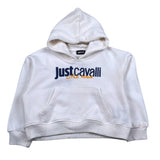 Just Cavalli Felpa Chiusa con Cappuccio Tinta Unita con Logo per Neonato JIP26039FE PANNA JUST CAVALLI 