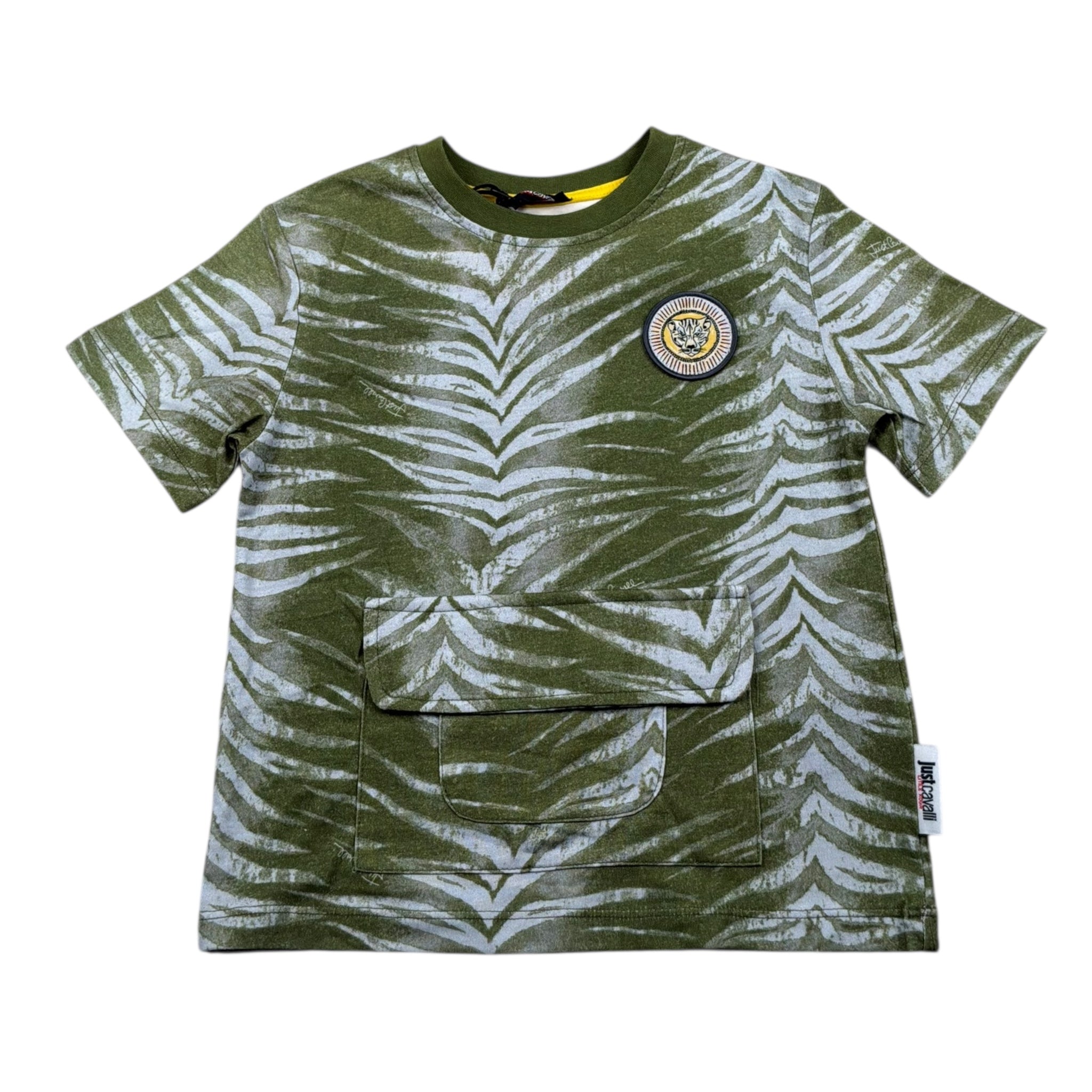 Just Cavalli T-Shirt Girocollo Stampa Fantasia per Neonato JIP26091TS VERDE JUST CAVALLI 