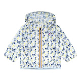 K-Way Giubbino Tinta Unita con Zip E Cappuccio per Neonato K2137YWO BIANCO K-WAY 