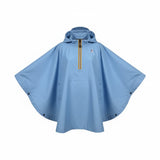 K-Way Mantella Tinta Unita con Zip E Cappuccio per Bambino K2148QW AZZURRO K-WAY 