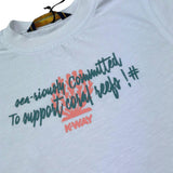 K-Way T-Shirt Girocollo Tinta Unita con Stampa per Bambina K2151PW BIANCO K-WAY 