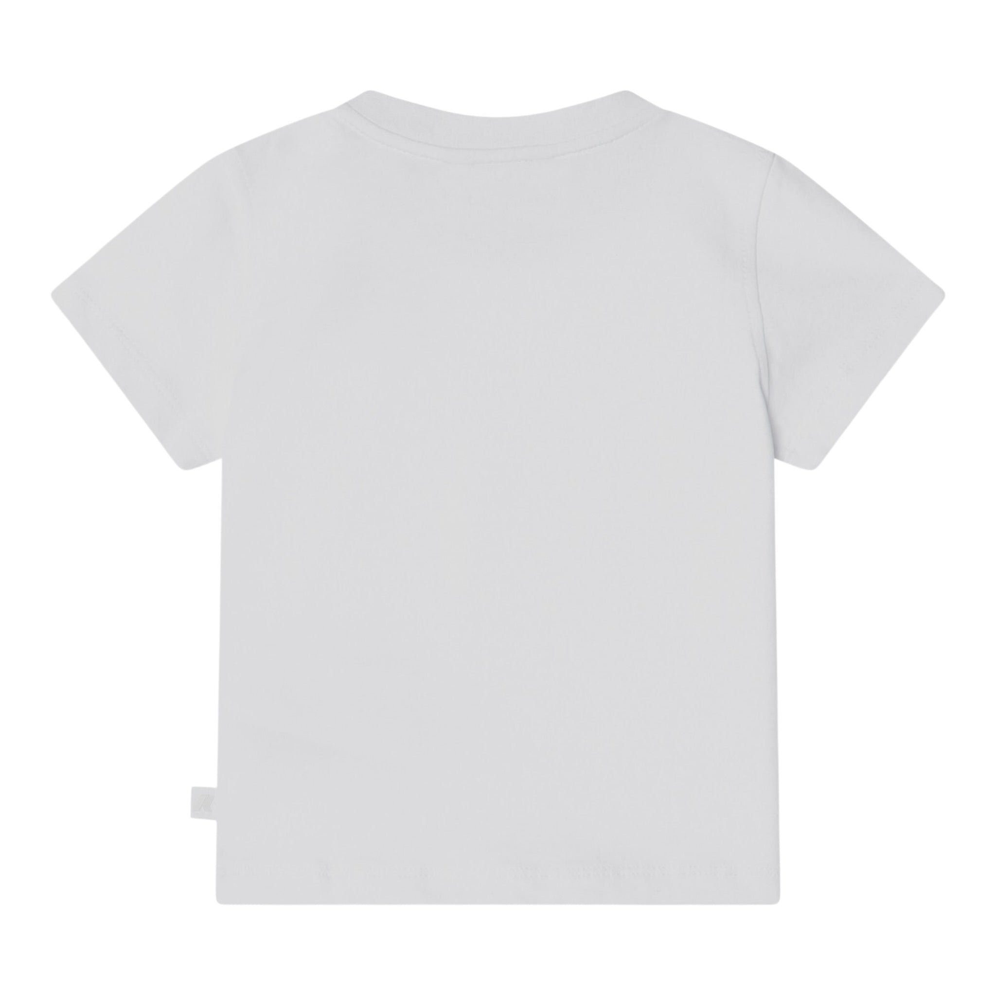 K-Way T-Shirt Girocollo Tinta Unita con Logo per Neonata K4125NWX BIANCO K-WAY 