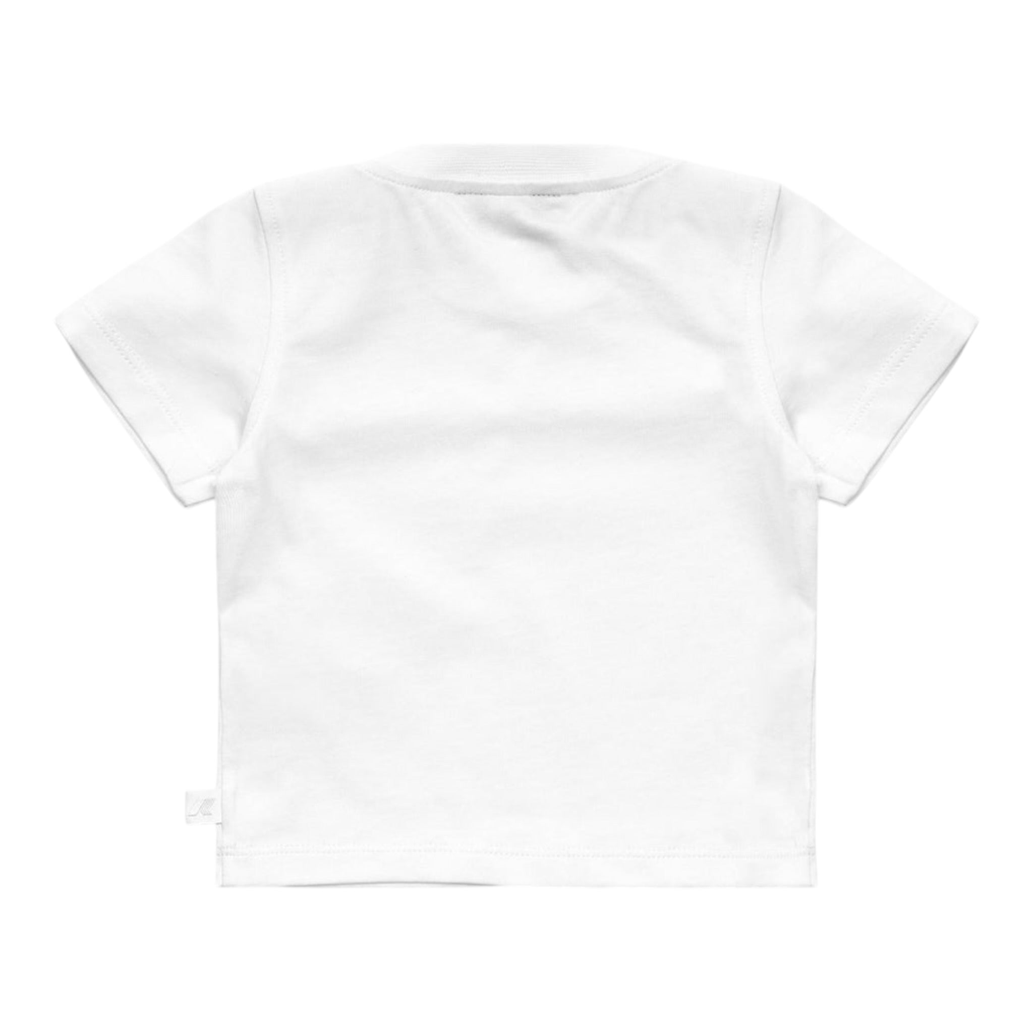 K-Way T-Shirt Girocollo Tinta Unita con Logo per Neonata K4125NWXX BIANCO K-WAY 