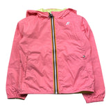K-Way Giubbino Reversibile con Zip E Cappuccio per Bambina K61313WXX VERDE/ROSA K-WAY 