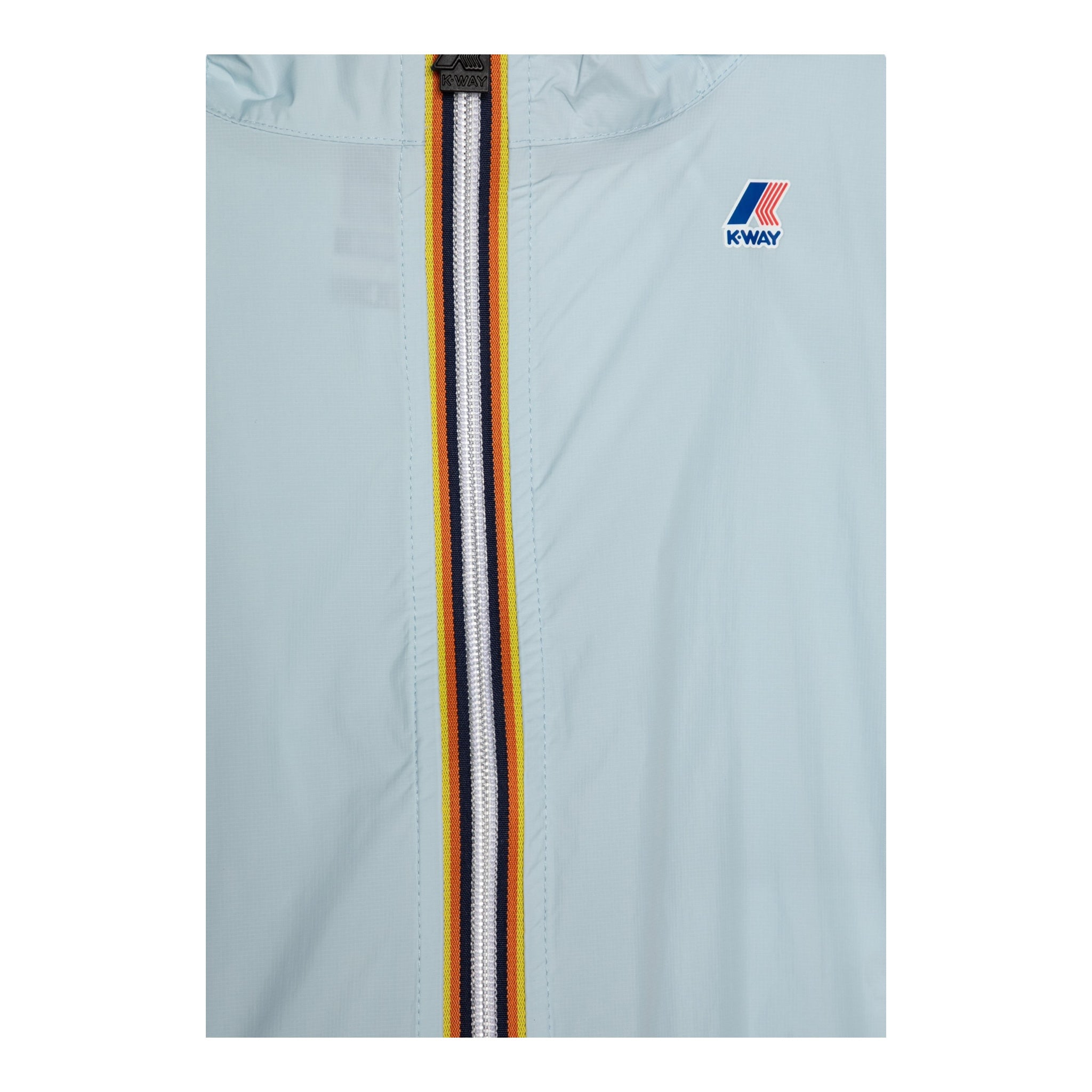 K-Way Giubbino Tinta Unita con Cappuccio per Bambino K61336WX AZZURRO K-WAY 