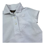 K-Way Abito Tinta Unita Mezza Manica con Logo per Neonata K8151TW BIANCO K-WAY 