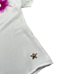 Kaos Camicia Mezza Manica Tinta Unita per Bambina KS105 BIANCO KAOS 